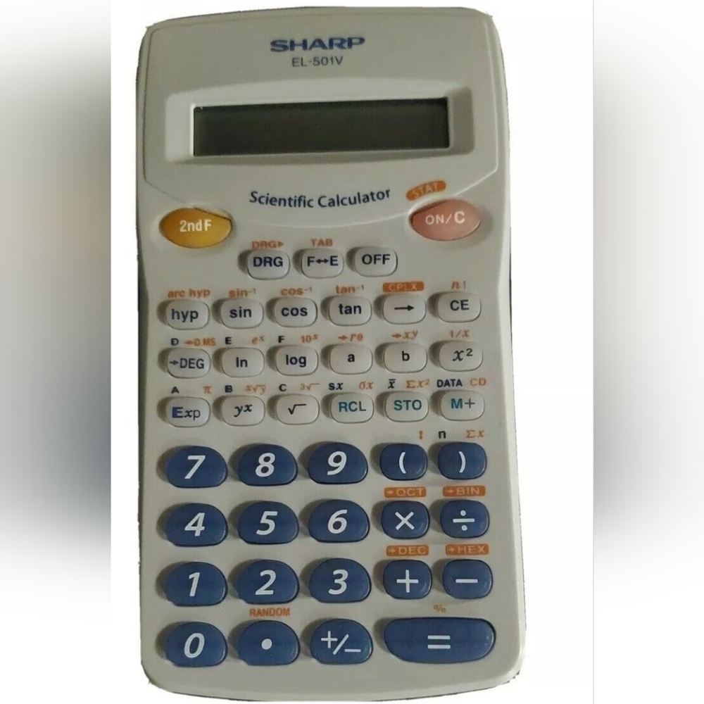 Sharp El-501v Scientific Calculator